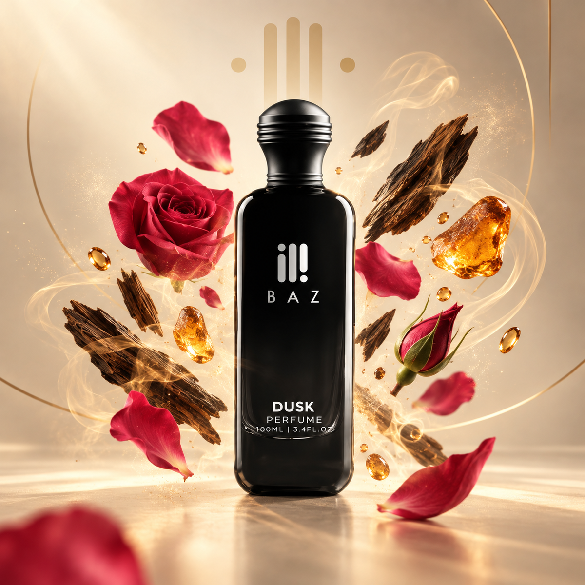 Dusk floating fragrance ingredients by BAZ Perfumes