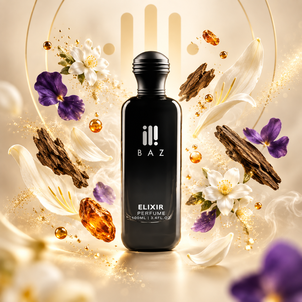 Elixir floating fragrance ingredients by BAZ Perfumes