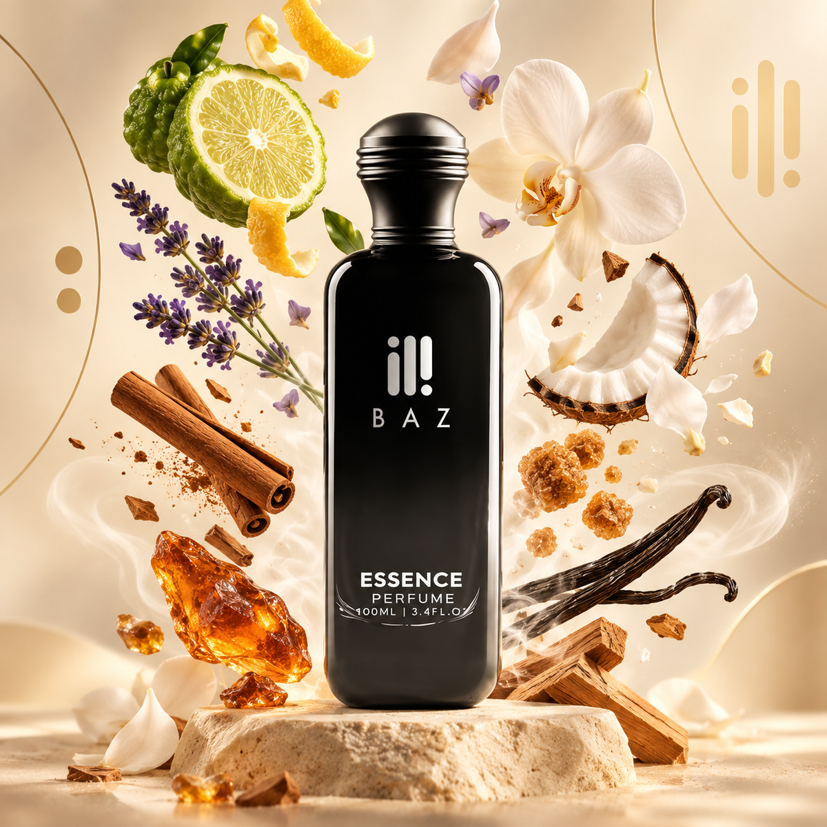 Essence floating fragrance ingredients by BAZ Perfumes