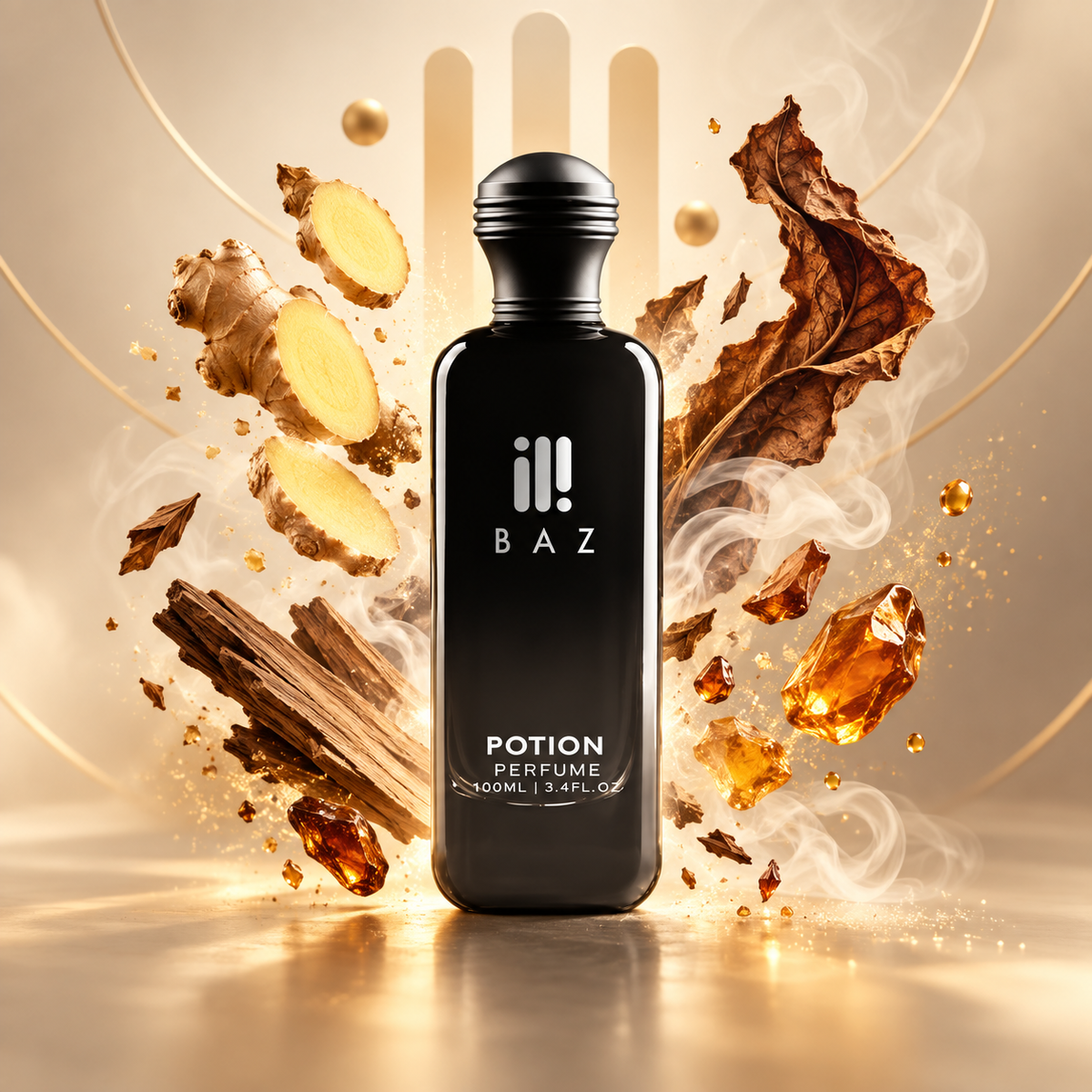 Potion floating fragrance ingredients by BAZ Perfumes