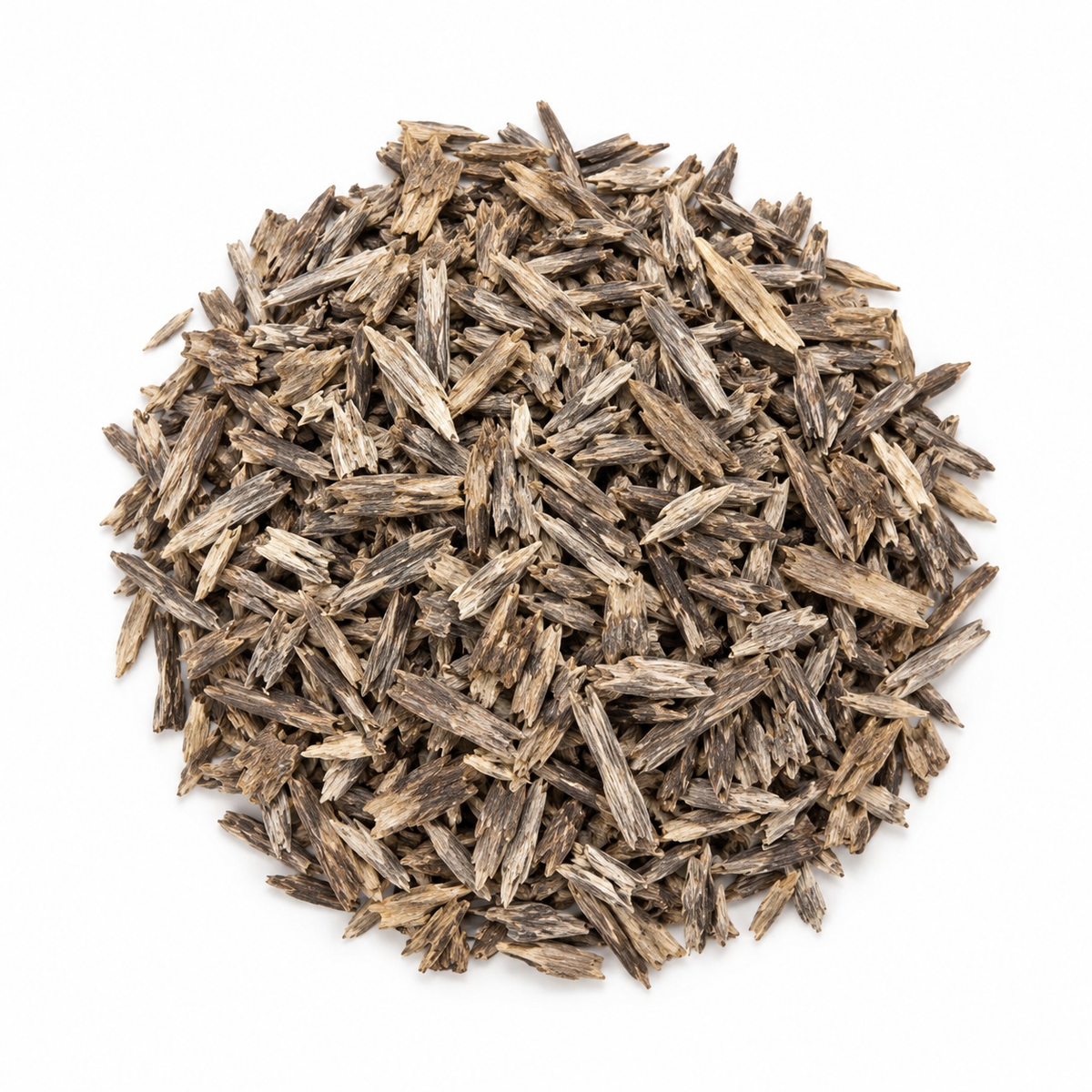 Baz Mashkhool bakhoor wood chips on a white background